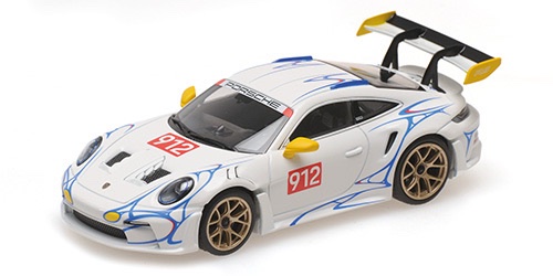 410062116 Minichamps Porsche 911 (992) GT3RS 2023 White/Yellow Decor 1:43