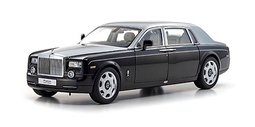 08841BKS Kyosho Rolls Royce Phantom Extended Wheelbase Black/Silver 1:18