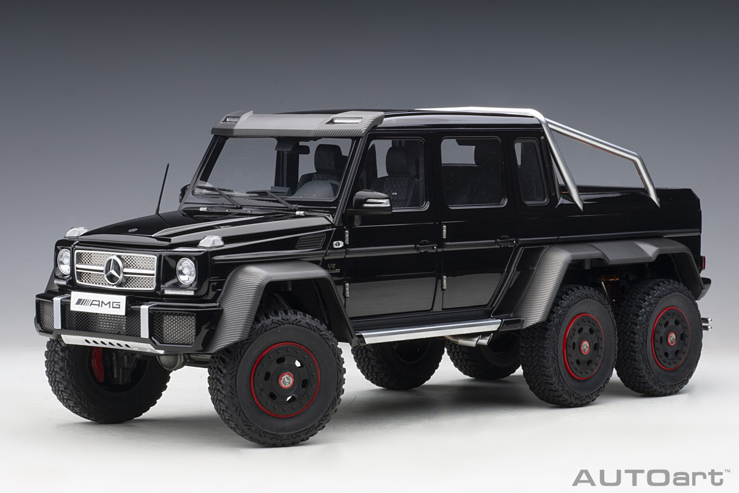 76306 AUTOart Mercedes-Benz G 63 AMG 6×6  Gloss Black 1:18