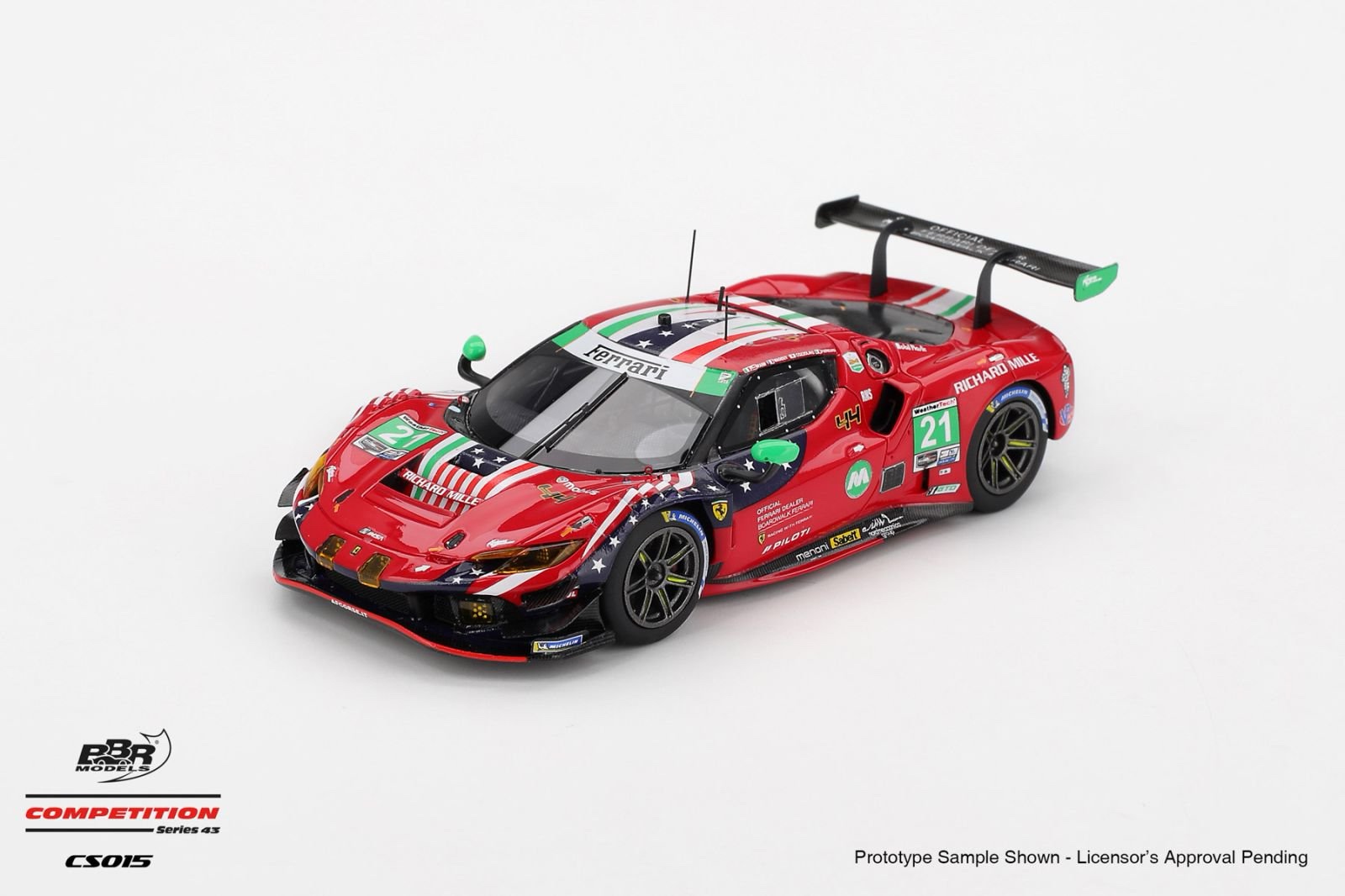 CS015 BBR Models Ferrari 296 GT3 #21 AF Corse 2025 IMSA Daytona 24 Hrs 1:43