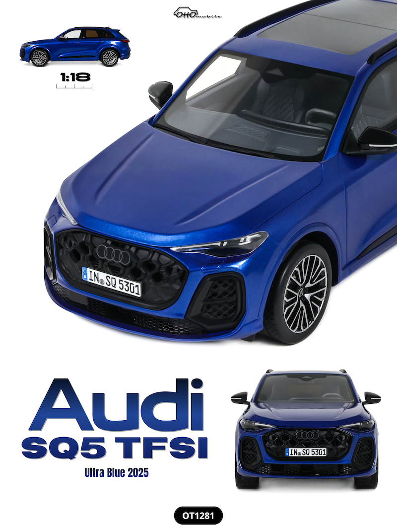OT1281 Otto Mobile Audi SQ5 TFSI Ultra Blue 2025 1:18