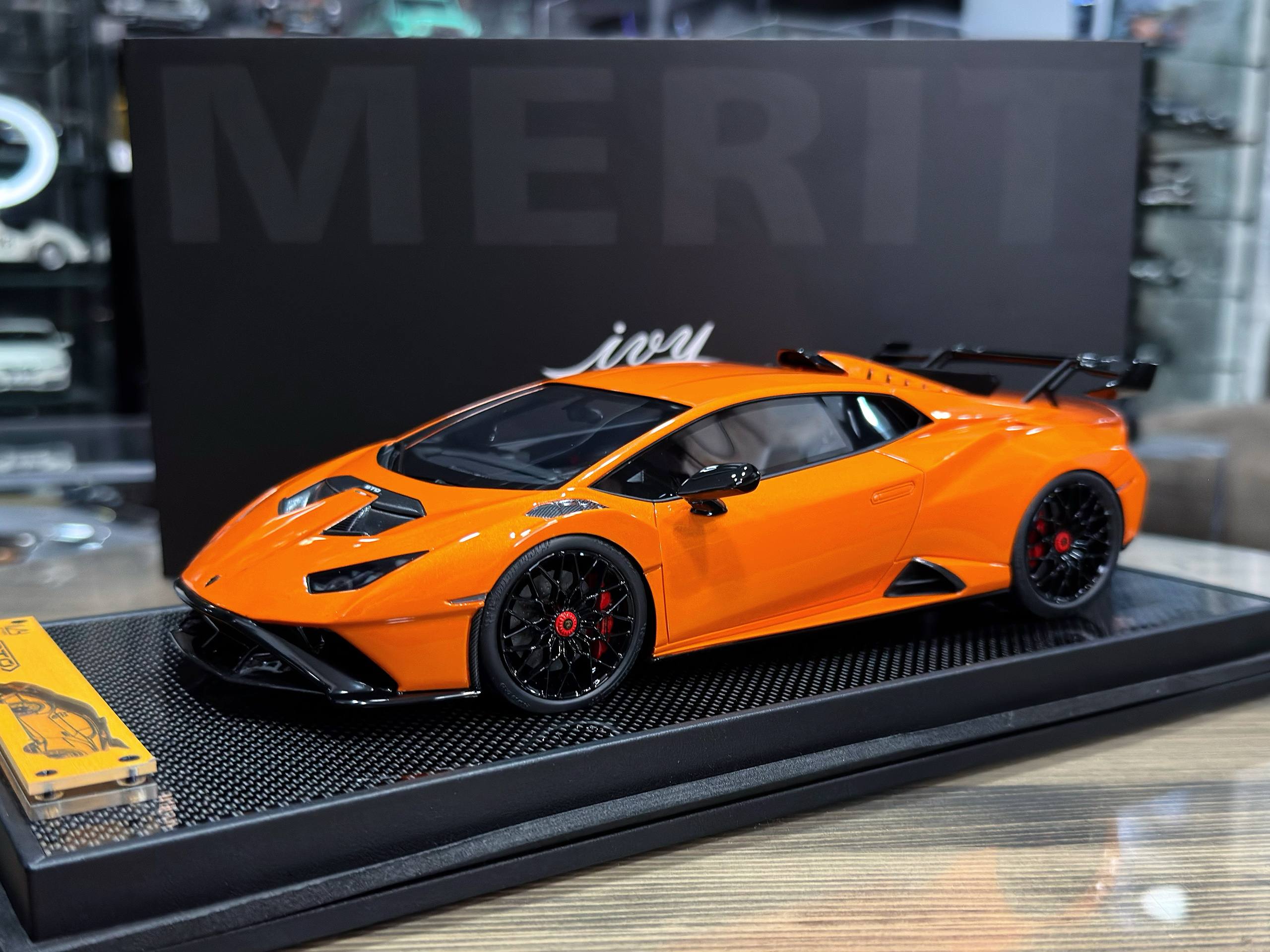IV1840G2 IVY Merit Lamborghini Huracan STO Borealis Orange 1:18