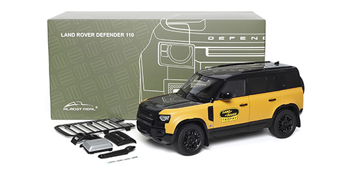 ALM810810 Almost Real Land Rover Defender 110 2022 Trophy Edition Yellow 1:18