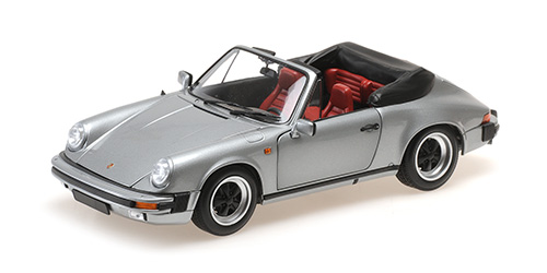 100063034 Minichamps Porsche 911 Carrera Cabrilolet 3.2 1983 grey 1:18
