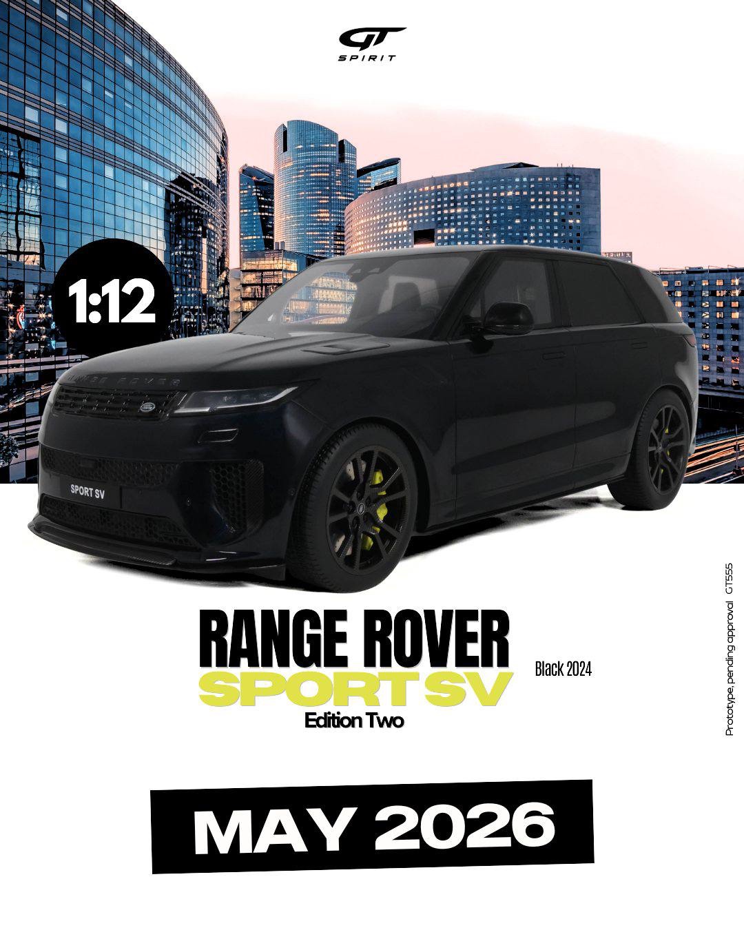 GT555 GT Spirit Range Rover Sport SV Edition Two Black 2024 1:12