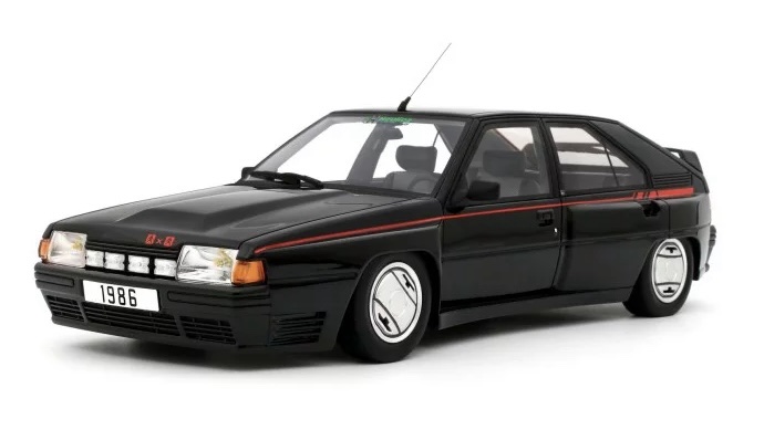OT763 Otto Mobile Citroën BX 4TC Client Série 200 Black 1:18