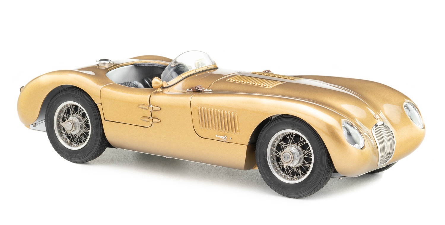 M-214 CMC Jaguar C-Type 1952 US VERSION Special Edition 2020 Gold 1:18