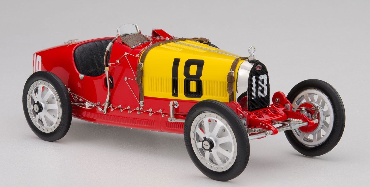 B-016 CMC Bugatti T35 Nation Colour Project Spain 1924 Red/Yellow 1:18
