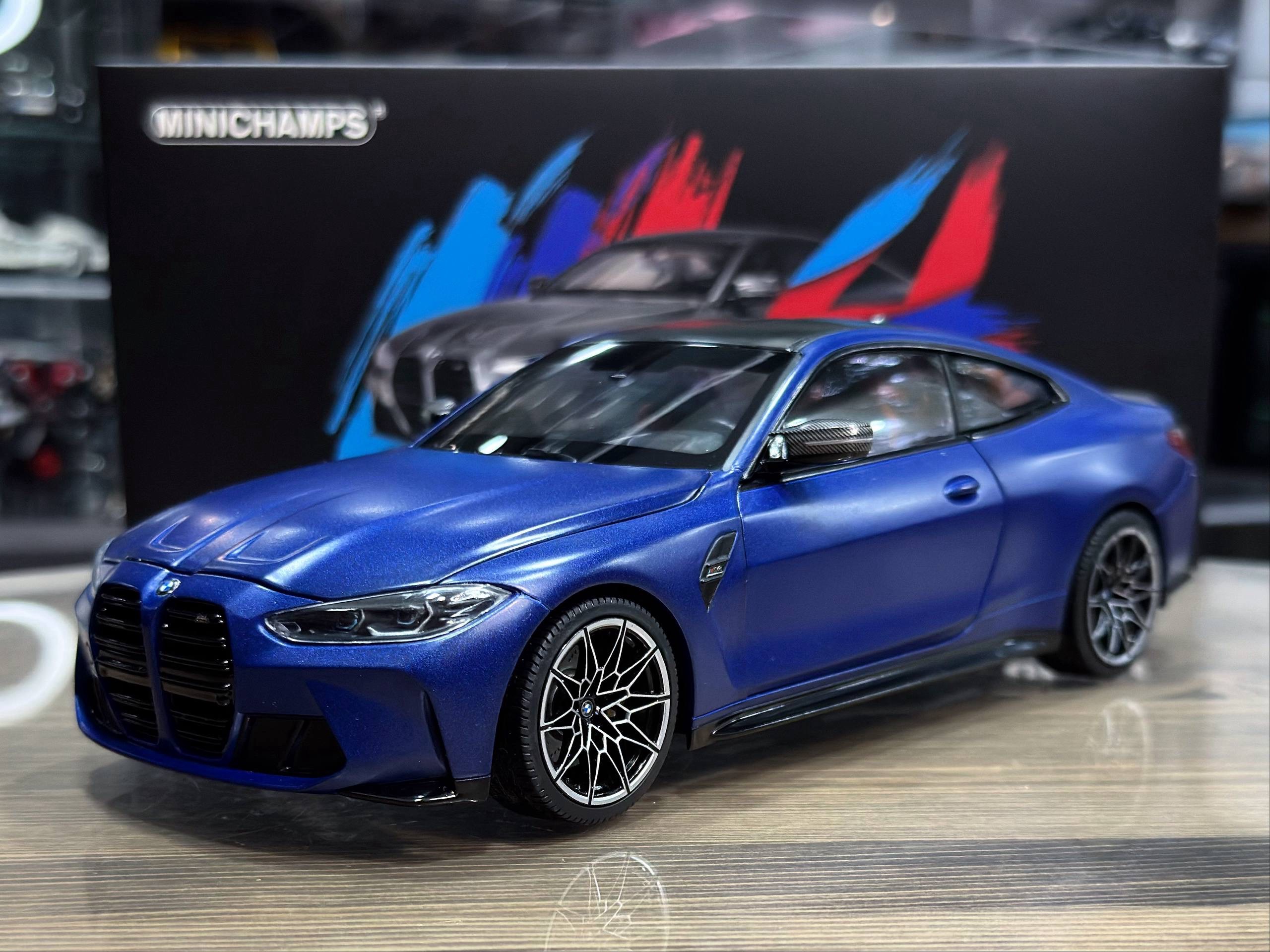 113020123 Minichamps BMW M4 2020 Blue Metallic 1:18