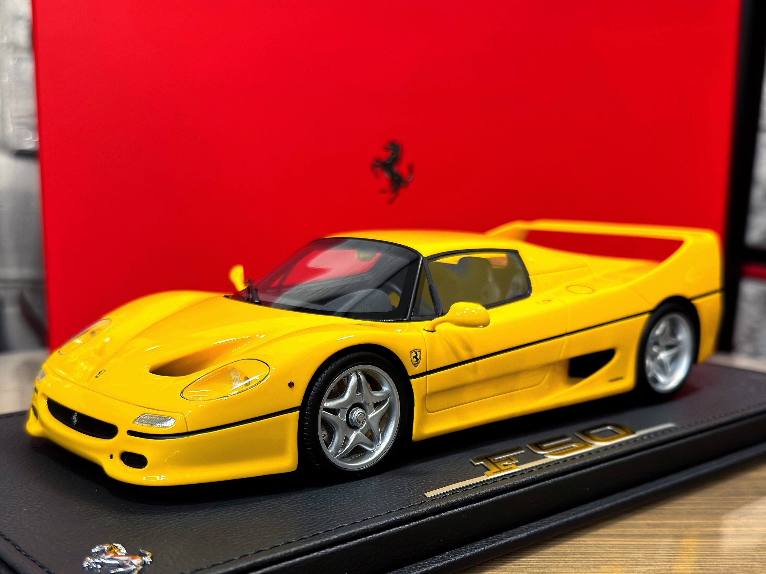 P18189B BBR Models Ferrari F50 Coupe Giallo Modena 1:18