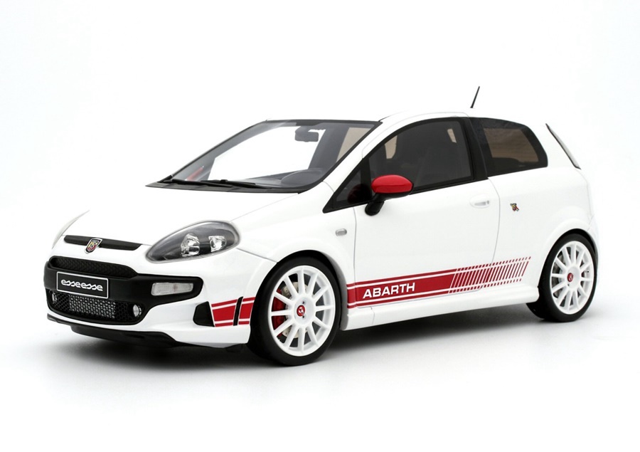 OT460 Otto Mobile Fiat Punto Abarth Esseesse Bianko Bianko 2010 1:18