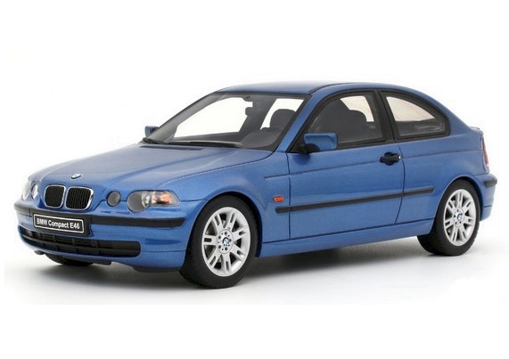 OT462 Otto Mobile BMW E46 318 TI Compact Estoril Blue 2002 1:18