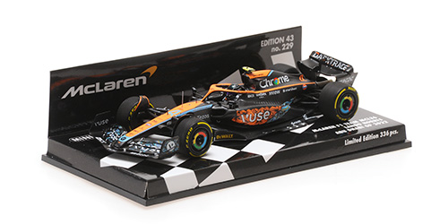 537226504 Minichamps MCLAREN F1 TEAM MCL36 — LANDO NORRIS — ABU DHABI GP 2022 1:43