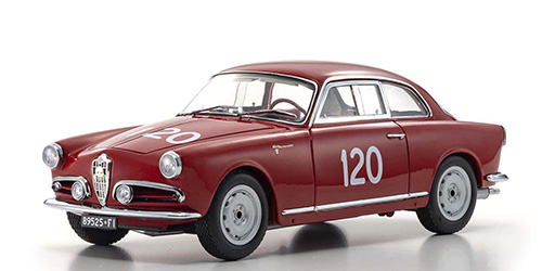 KYO08957 A Kyosho ALFA ROMEO GIULIETTA SV 1956 #120 MILLE MIGLIA (08957A) 1:18