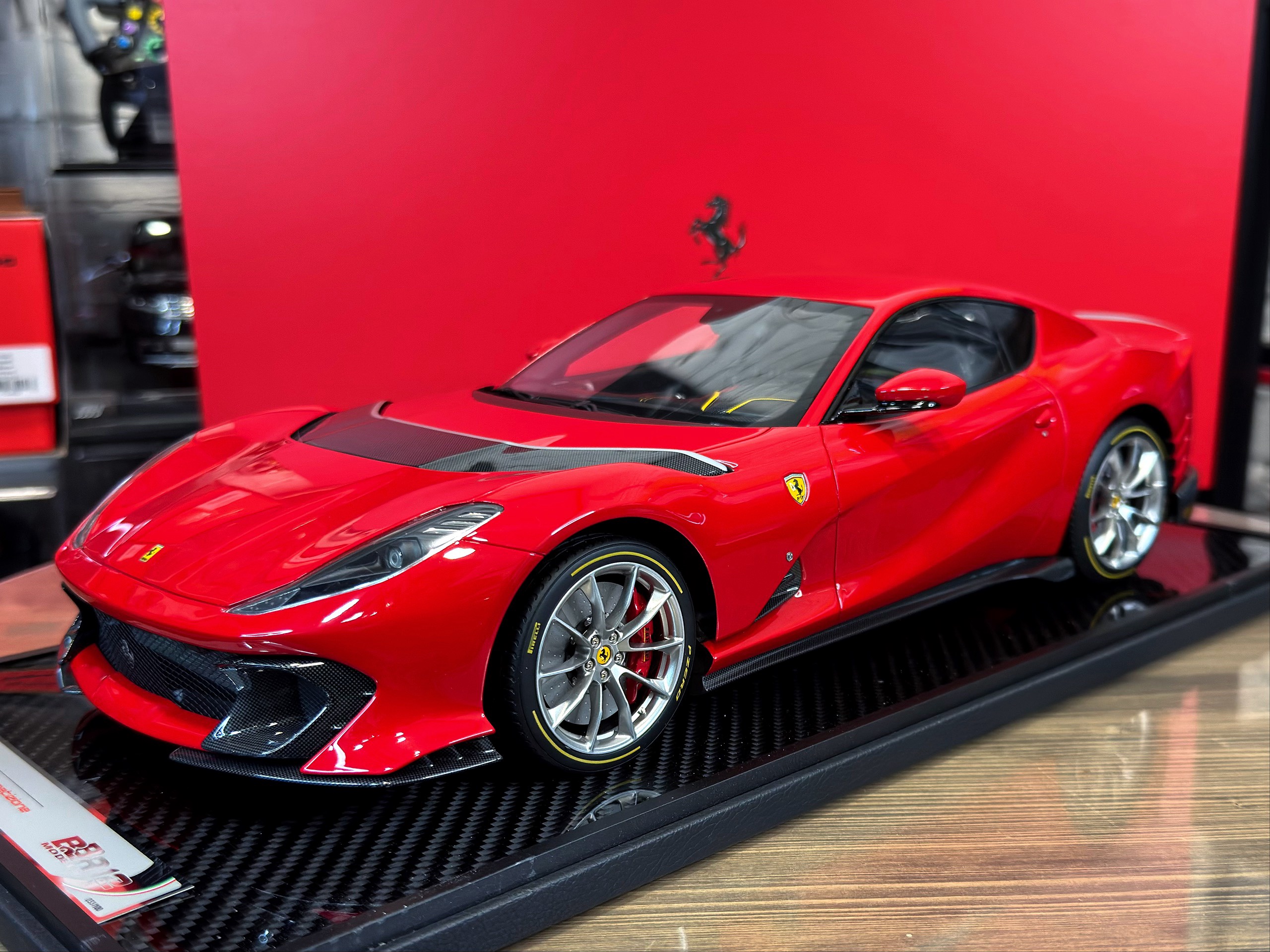 BBR1215B3 BBR Models Ferrari 812 Competizione Rosso Corsa 322 1:12