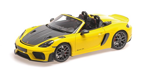 110063132 Minichamps Porsche Spider RS 2024 Yellow W/Wiessach Package 1:18