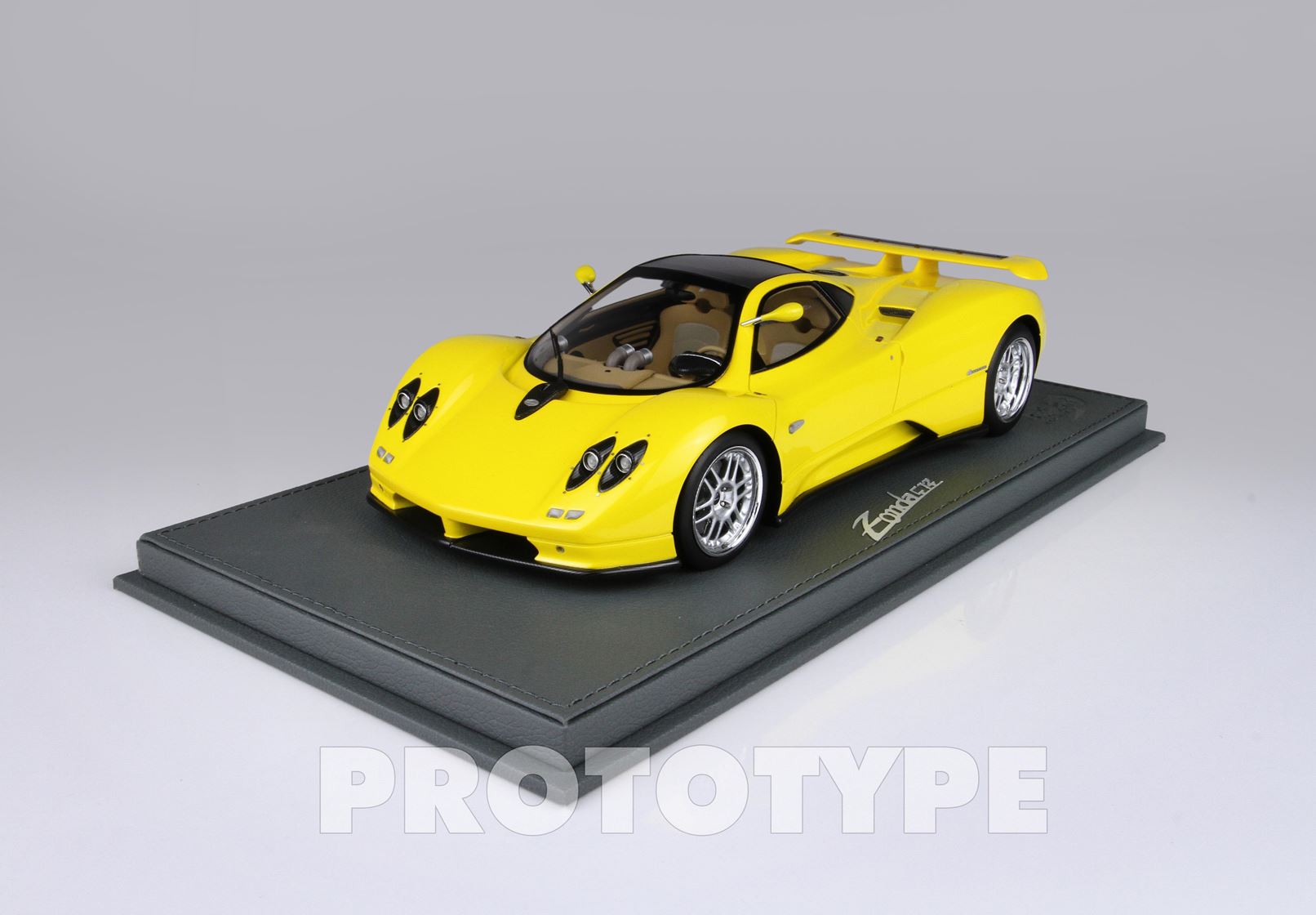 P18170B BBR Models Pagani Zonda C12 Yellow 1:18