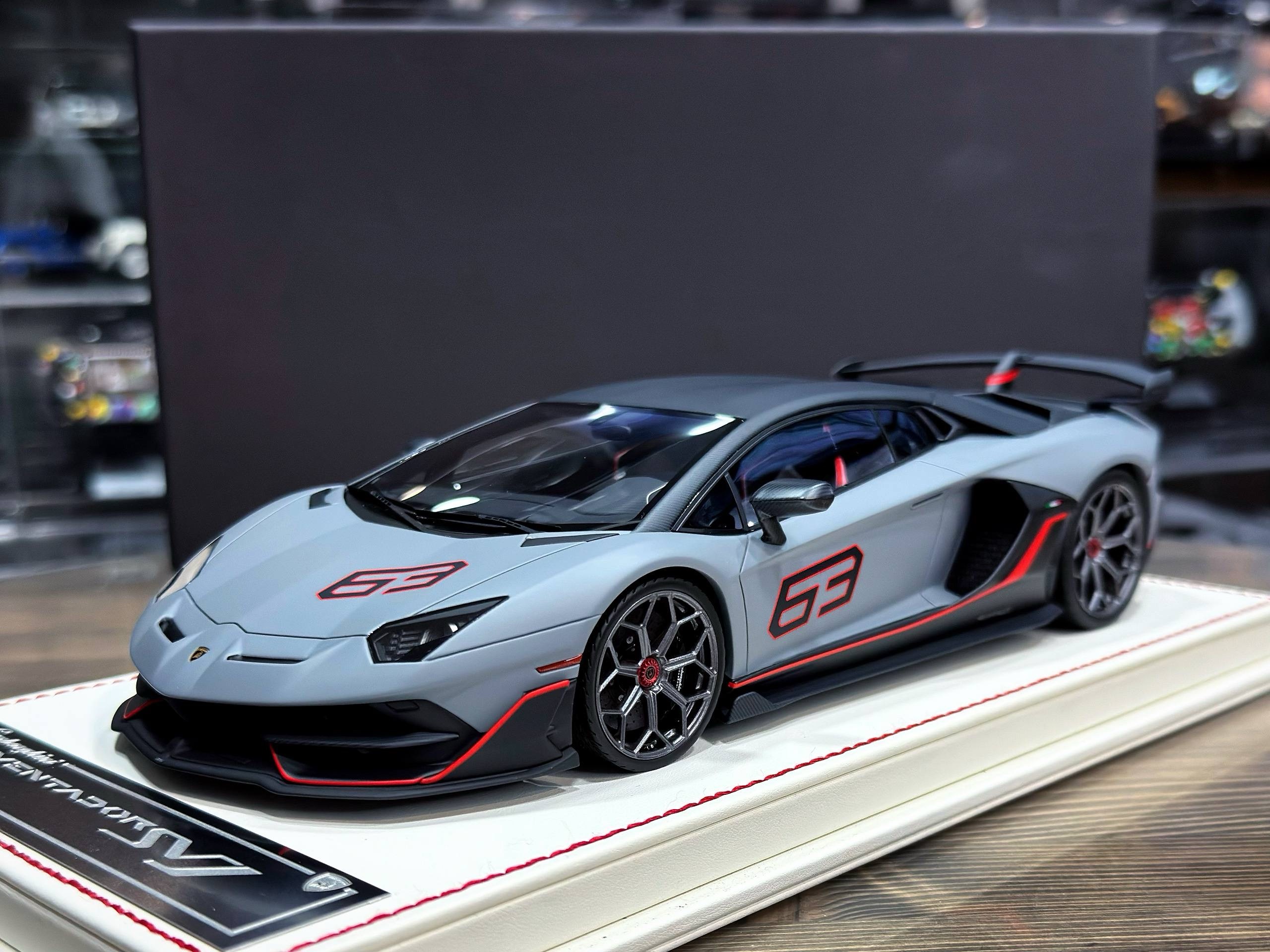 DAVIS&GIOVANNI Lamborghini Aventador SVJ 63 Matt Grey 1:18