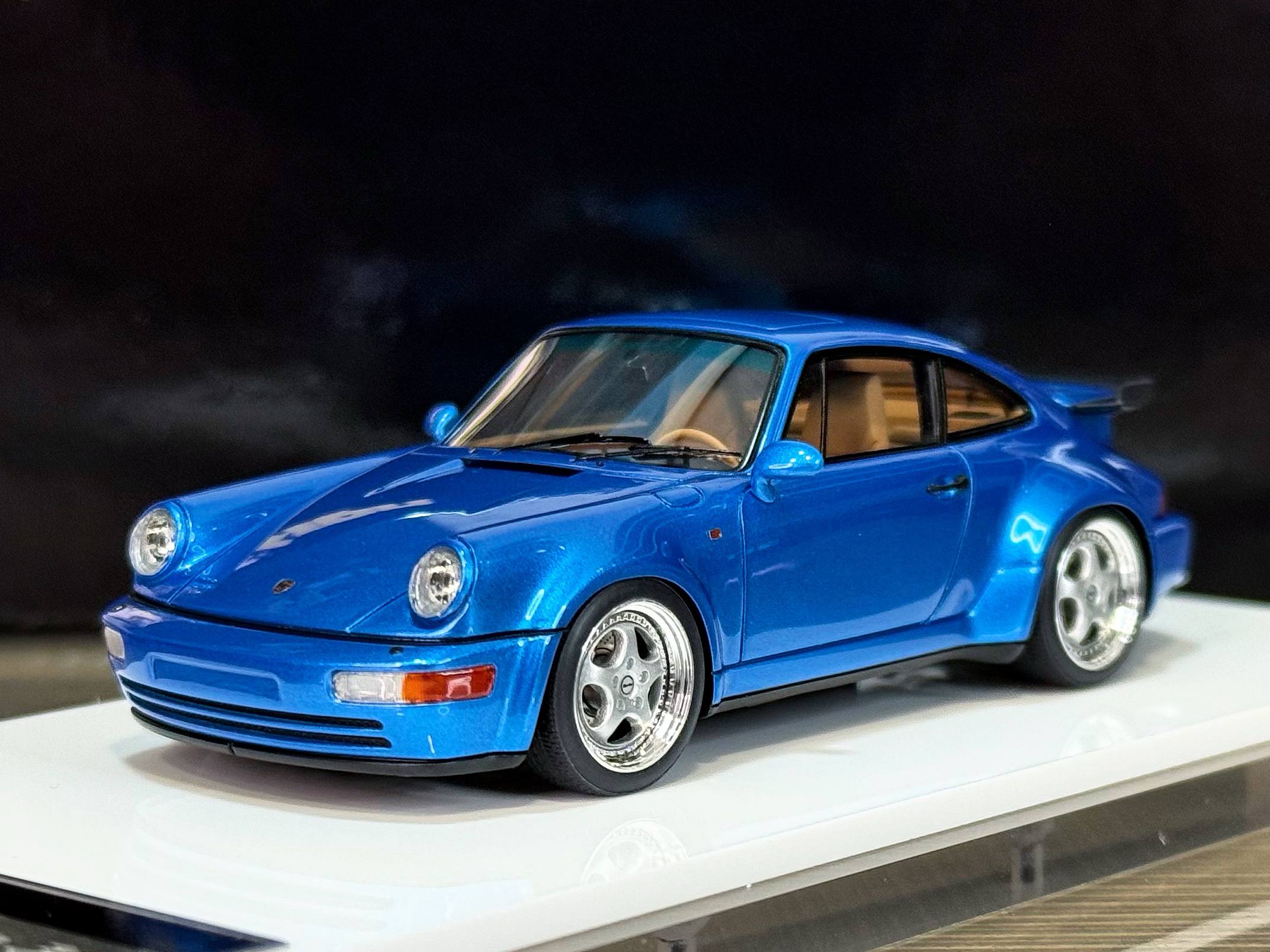 VM158G Make Up Porsche 911 (964) Turbo 3.6 1993 Tahoe Blue Metallic 1:43