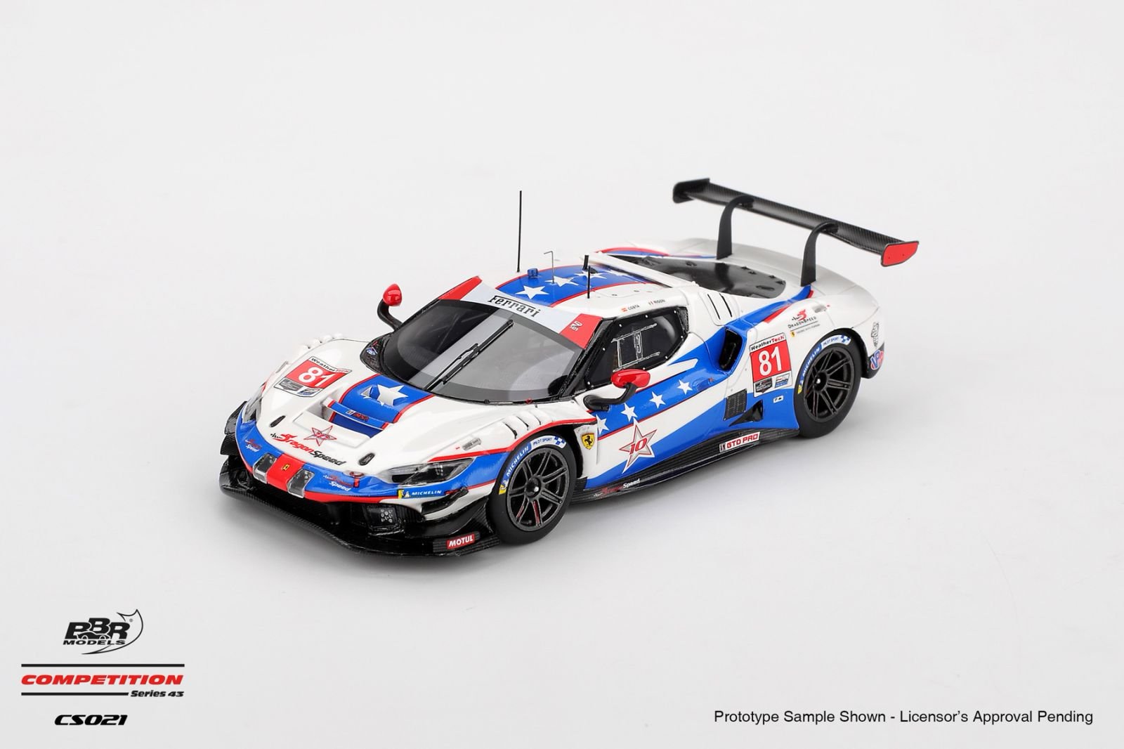 CS021 BBR Models Ferrari 296 GT3 #81 Dragon Speed 2025 IMSA Watkins Glen 1:43