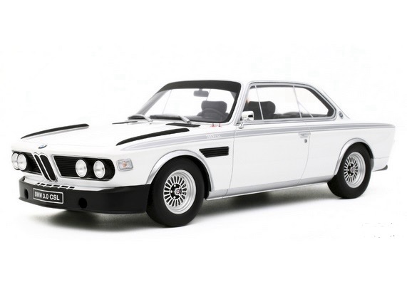 OT1145 Otto Mobile BMW 3.0 CSL Chamonix White 1972 1:18