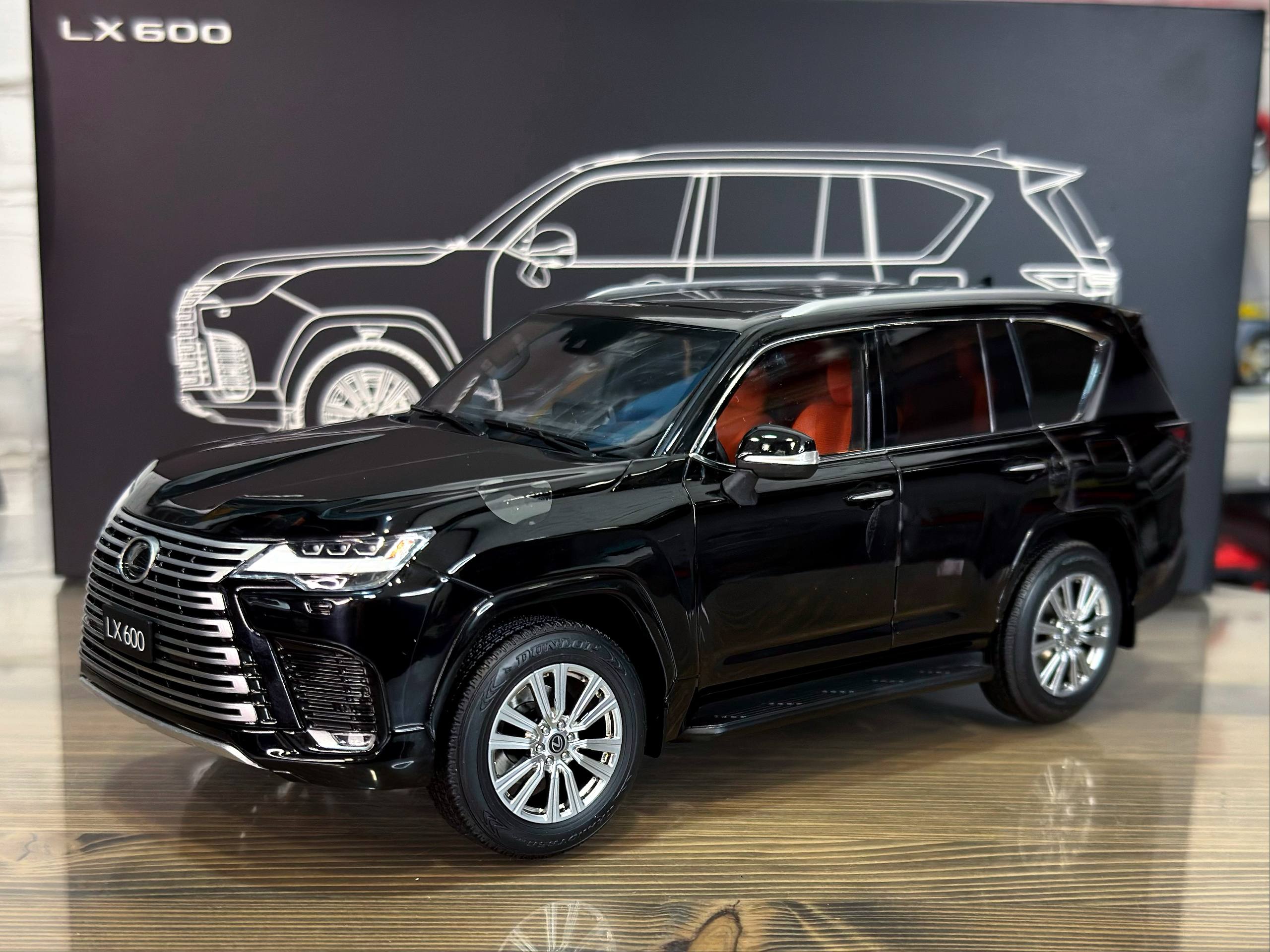 LCD18021-BL LCD Models Lexus LX600 Black 1:18