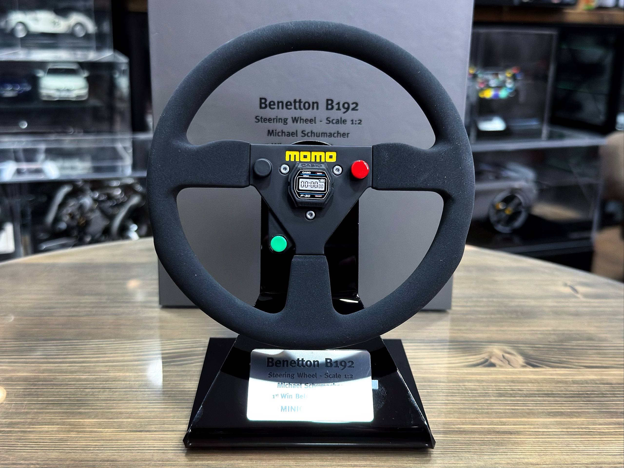 251920019 Minichamps Steering Wheel Benetton B192 Michael Schumacher 1ST Win Belgian GP 1992 1:2