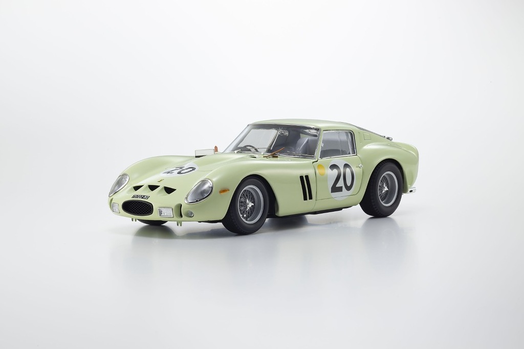08438E Kyosho Ferrari 250 GTO #20 Le Mans 1963 Light Green 1:18