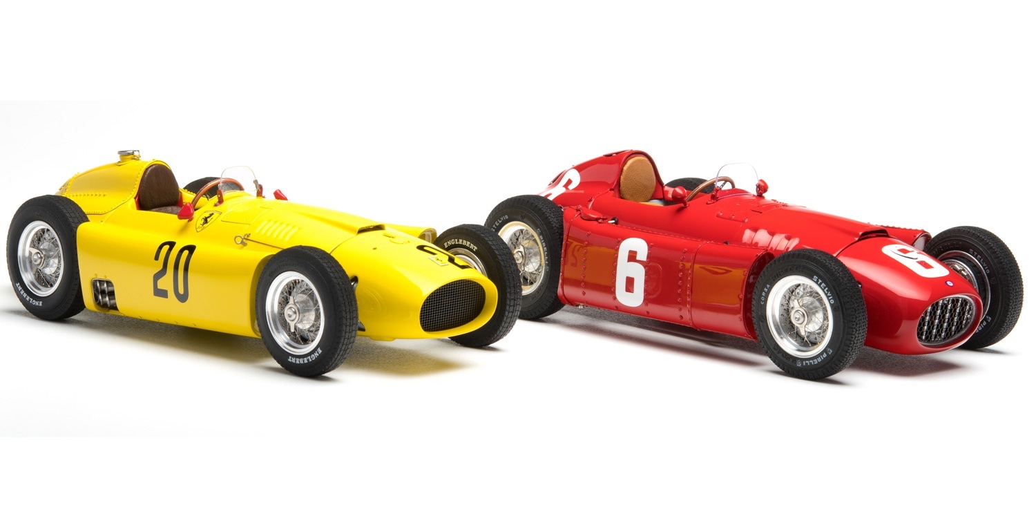 M-184 CMC Bundle Ferrari D50 Yellow and CMC Lancia D50 Red 1:18