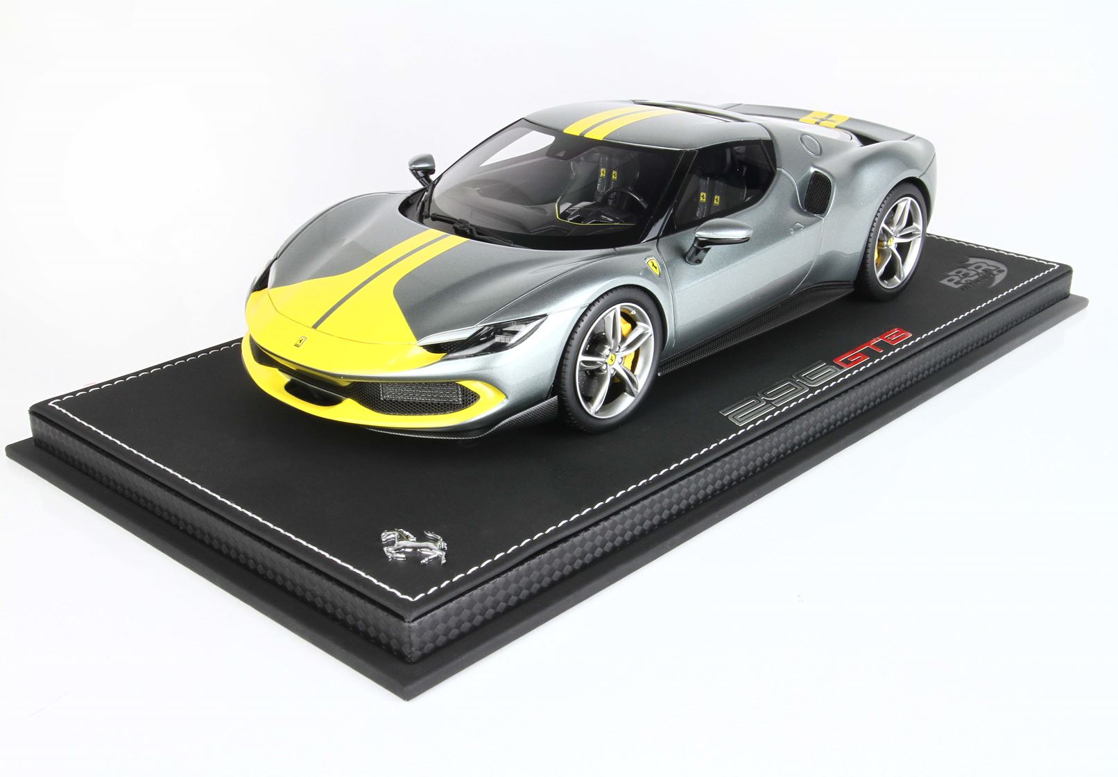 P18211A BBR Models Ferrari 296 GTS Assetto Fiorano Gray Corburn 1:18