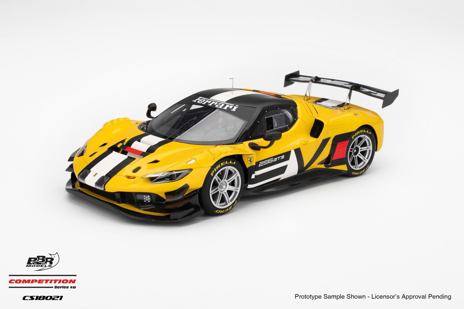 CS18021 BBR Models Ferrari 296 GT3 EVO Presentation 1:18